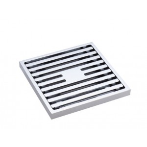 Square Slim Grate Floor Waste, 88mm Outlet